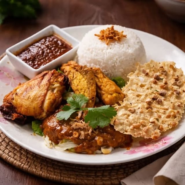 Nasi Pecel Ayam Penyet